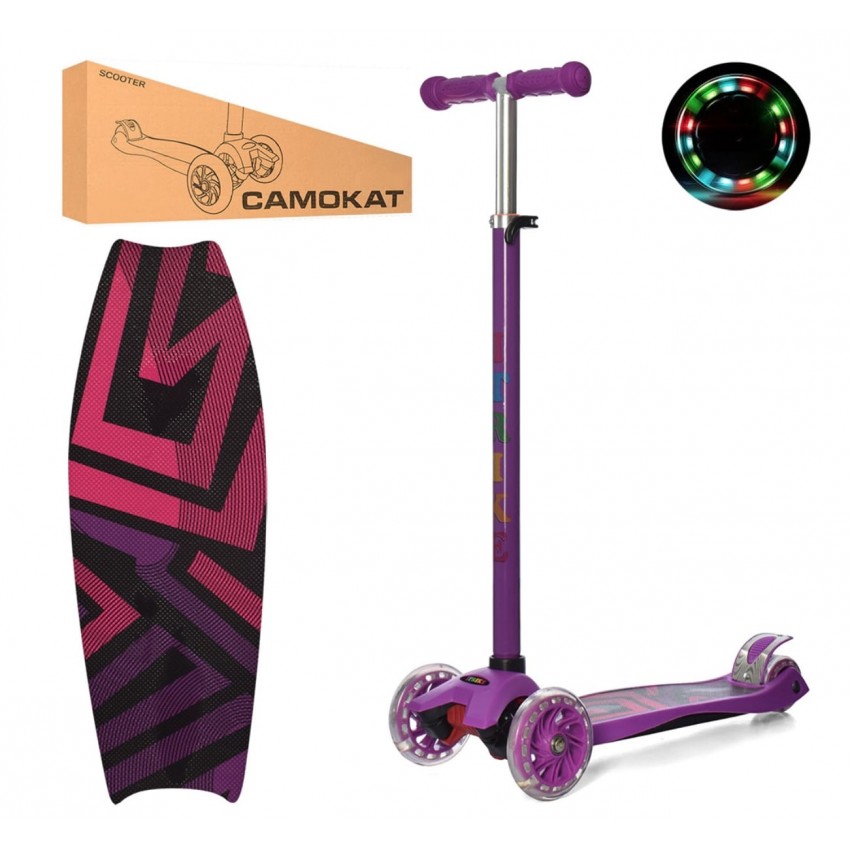 

Самокат детский iTrike JR 3-055-1-V MAXI Purple