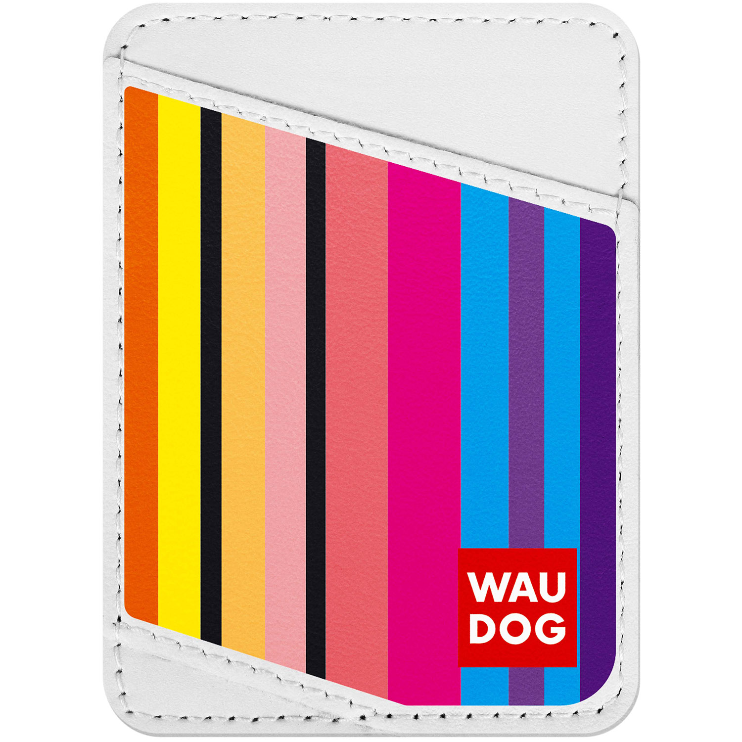 

Визитница WAUDOG Design с рисунком "Линии 1", премиум кожа Белая (0408-0006-15)