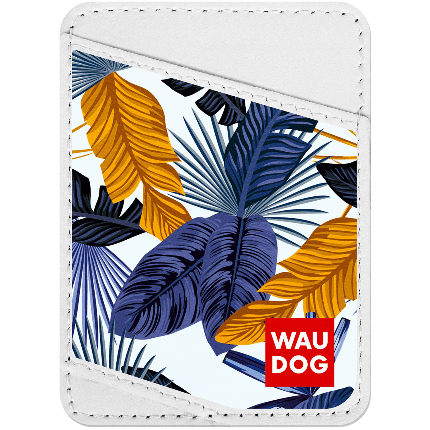 

Визитница WAUDOG Design с рисунком "Джунгли", премиум кожа Белая (0408-0041-15)
