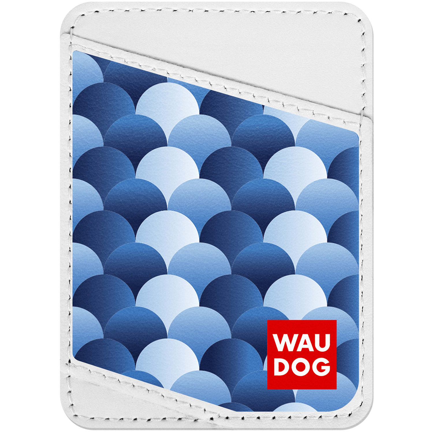 

Визитница WAUDOG Design с рисунком "Чешуя", премиум кожа Белая (0408-0045-15)