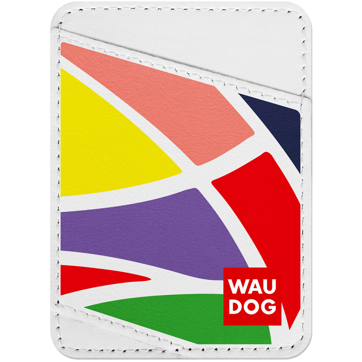 

Визитница WAUDOG Design с рисунком "Витраж", премиум кожа Белая (0408-0051-15)