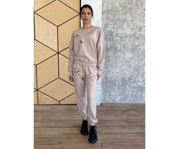 

Костюм женский Panga с пингвинами MB песочный, XL СК36