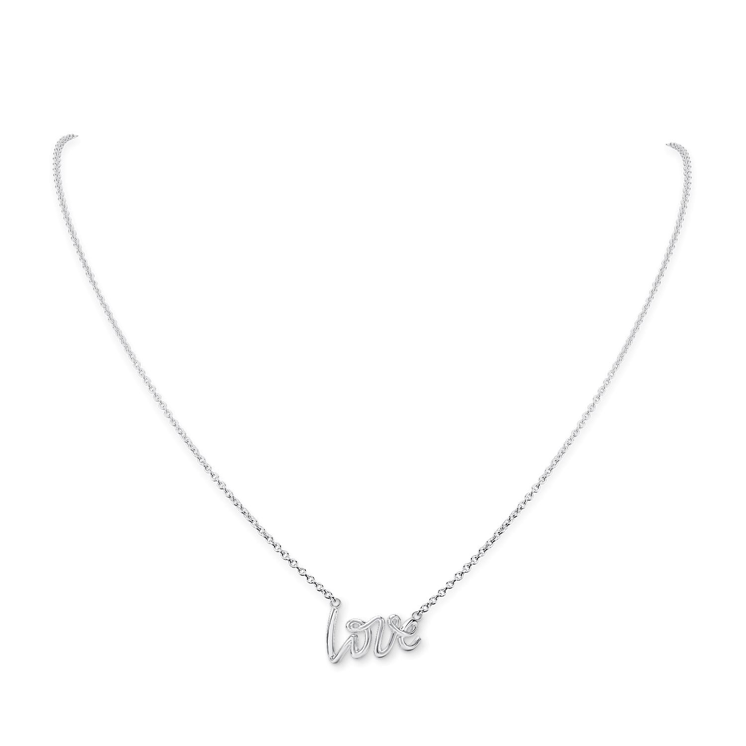

Серебряное колье love 40-43-46 из родированного серебра 925-й пробы (711489 ) cava.cool 40-43-46