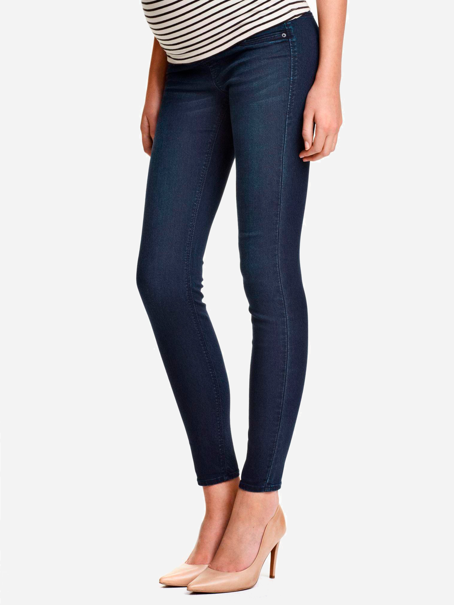 

Джинсы для беременных H&M 3000240-AAQJ 50 Темно-синие