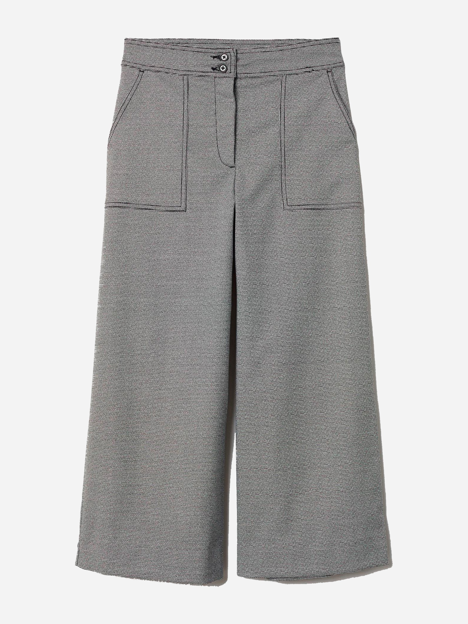 

Брюки H&M 6847588-ABOU 40 Черные с белым
