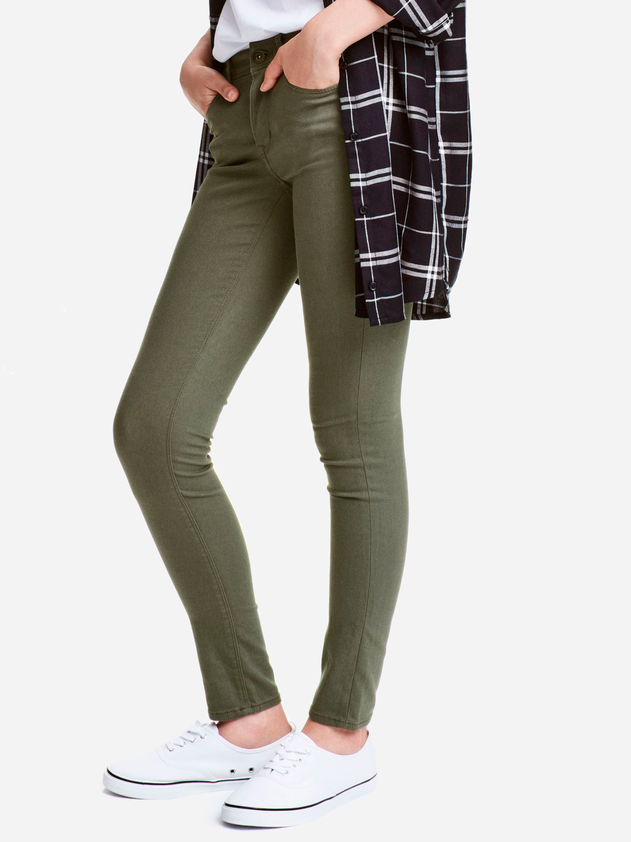 

Джинсы H&M 4127076-ACXO 40 Темно-зеленые