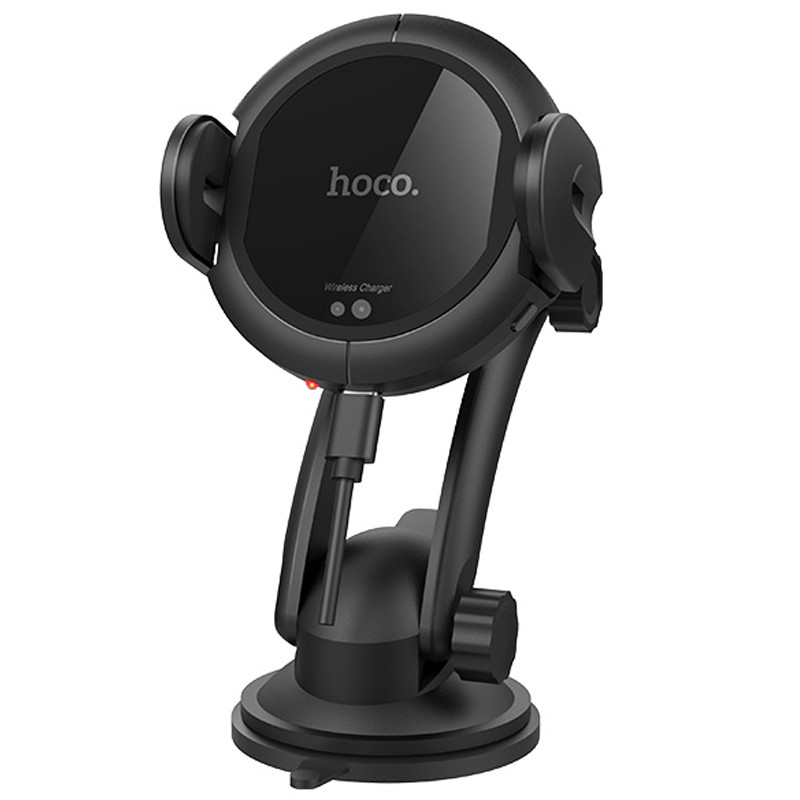 

Автодержатель с БЗУ Hoco CA35 Plus/черный/Вращается на 360 градусов Беспроводная Зарядка