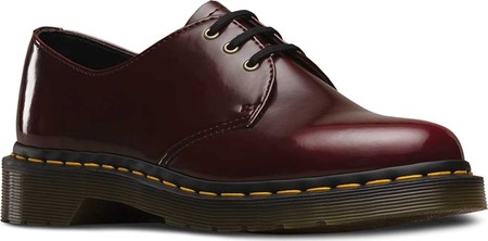 

Женские туфли Dr. Martens Vegan 1461 3-Eye Gibson Cherry Red Cambridge Brush 41