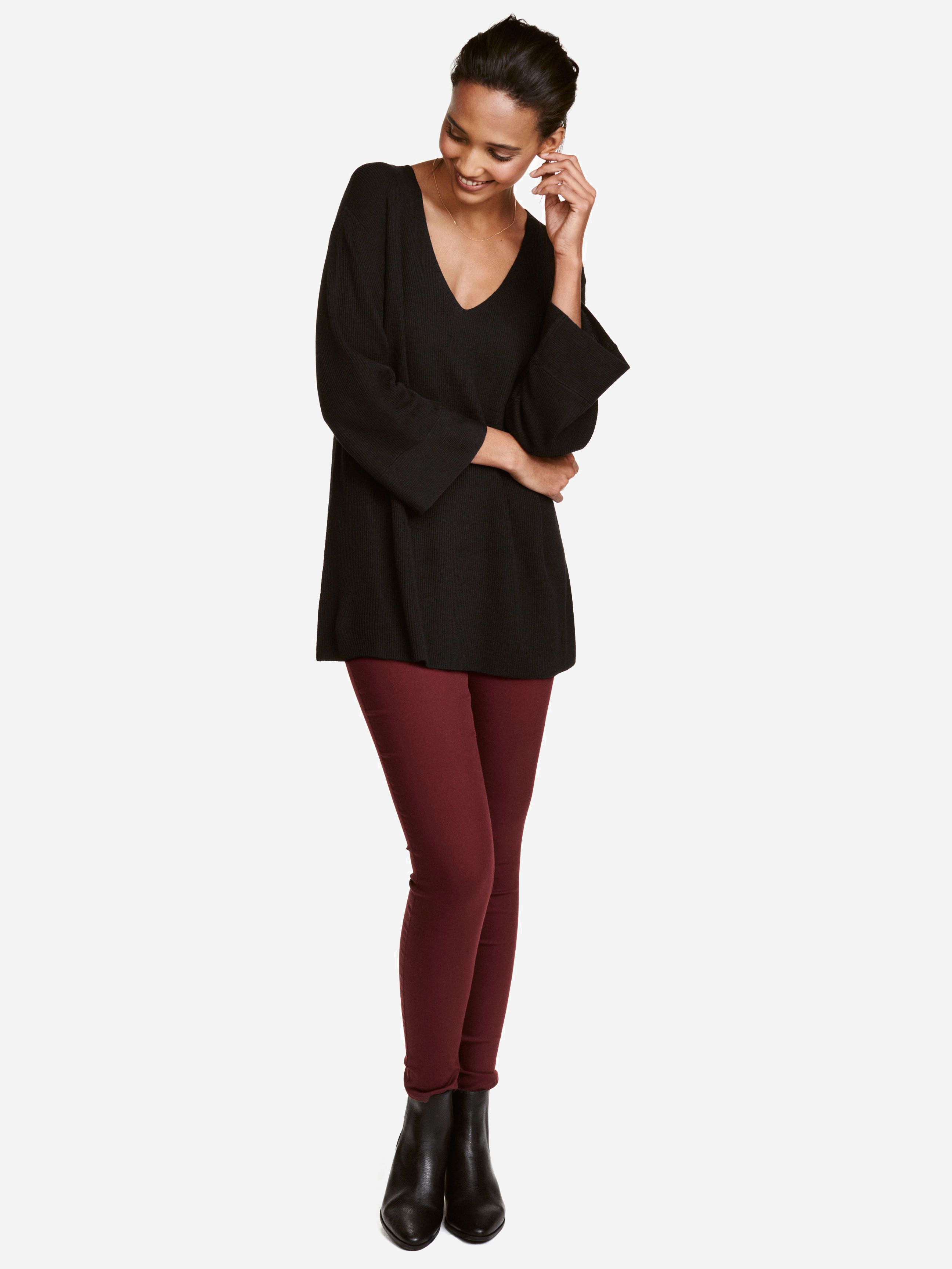 

Леггинсы H&M 3561744-ACUK 38 Бордовые