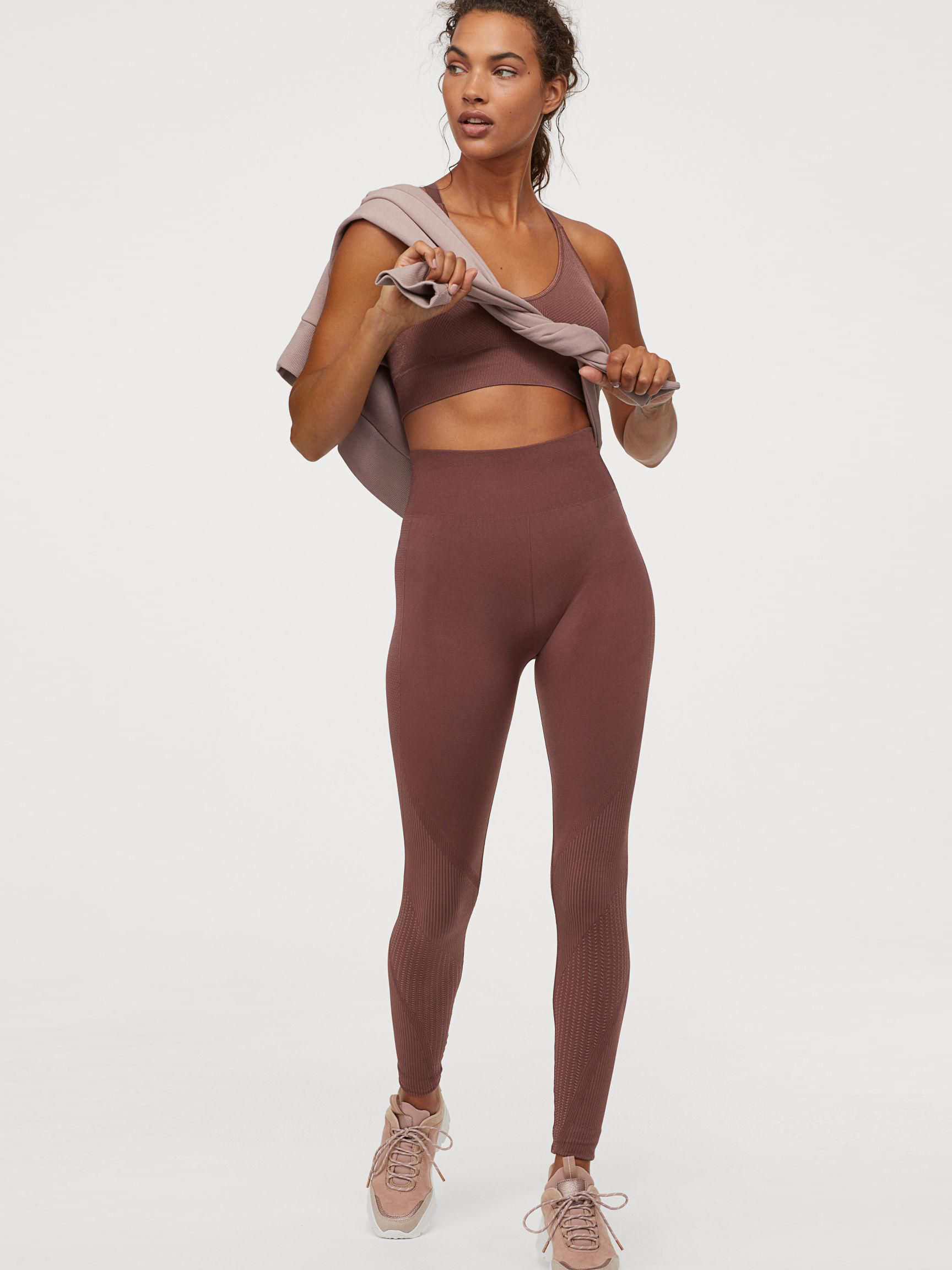 

Спортивные леггинсы H&M 7404980-ACVE L Коричневые