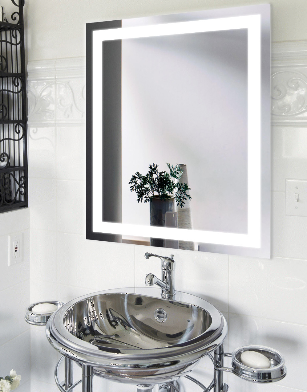 

Зеркало LED (100*100*2,5см) "JANVIER" VZ-AL-D4-20V