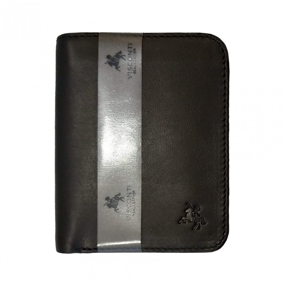 

Кошелек мужской Visconti VSL34 Lank c RFID (Black-Orange) черный