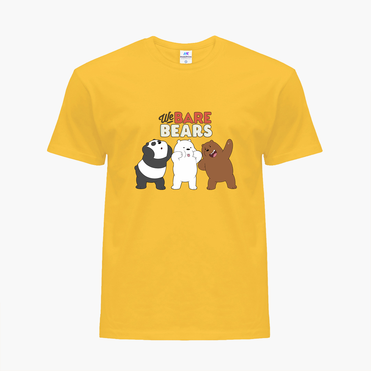 

Детская футболка Вся правда о медведях (We Bare Bears) (25186-2667) 134-140 см Хлопок Желтый