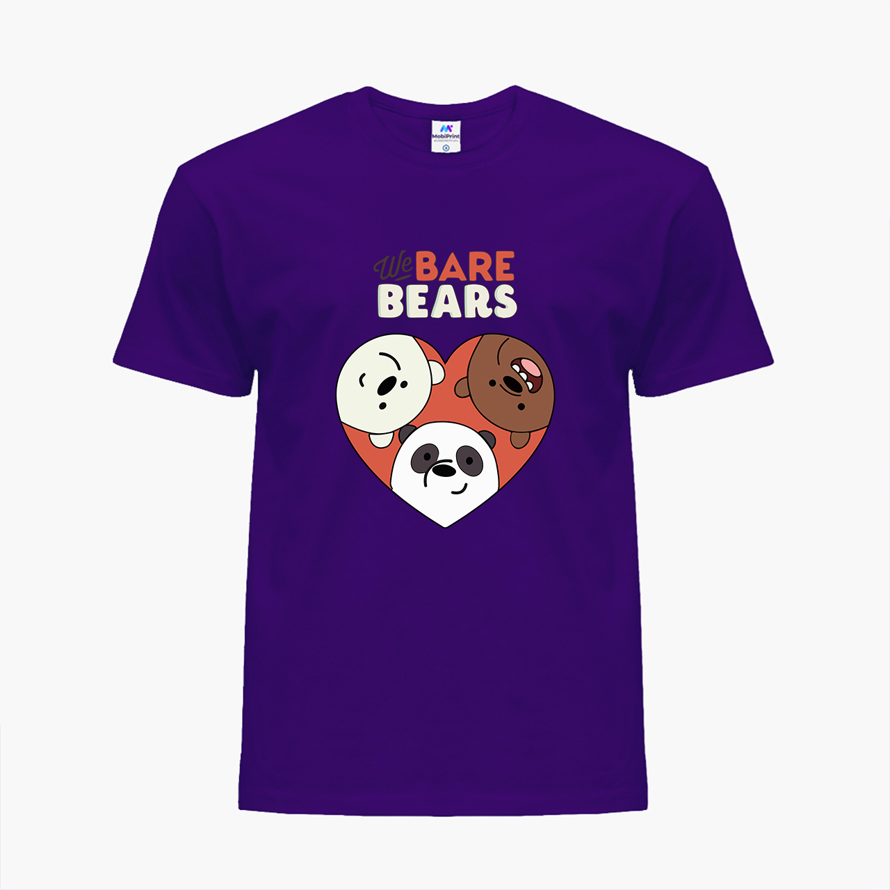 

Детская футболка Вся правда о медведях (We Bare Bears) (25186-2669) 134-140 см Хлопок Фиолетовый