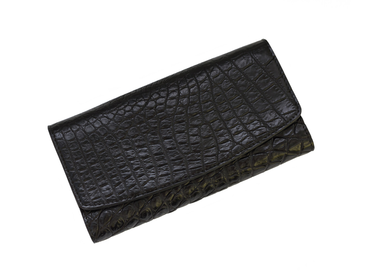 

Кошелек из кожи крокодила Ekzotic Leather Черный (cw 95_2)