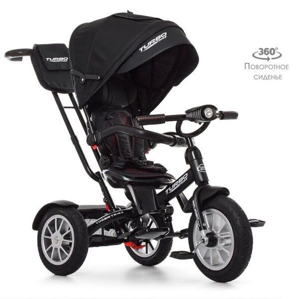 

Трехколесный колясочный велосипед TurboTrike M 4057-20 Черный