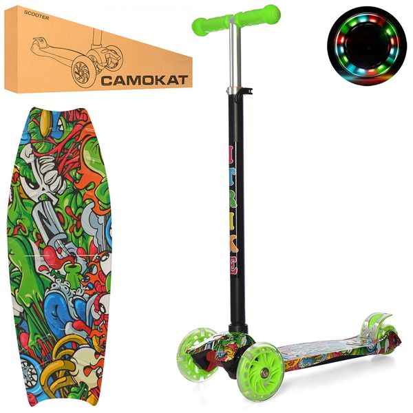 

Самокат iTrike Maxi JR 3-055-1-WP2 Green
