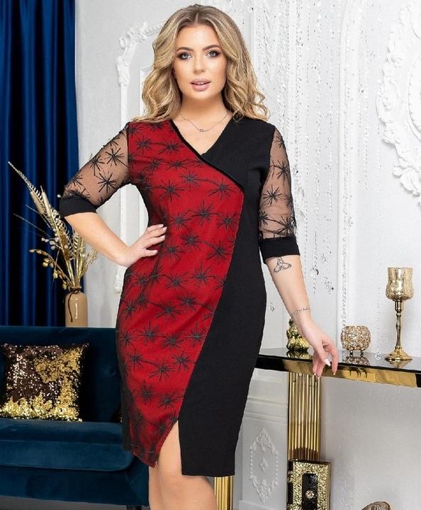 

Платье G&M k-76734 54 Размер цвет бордовый