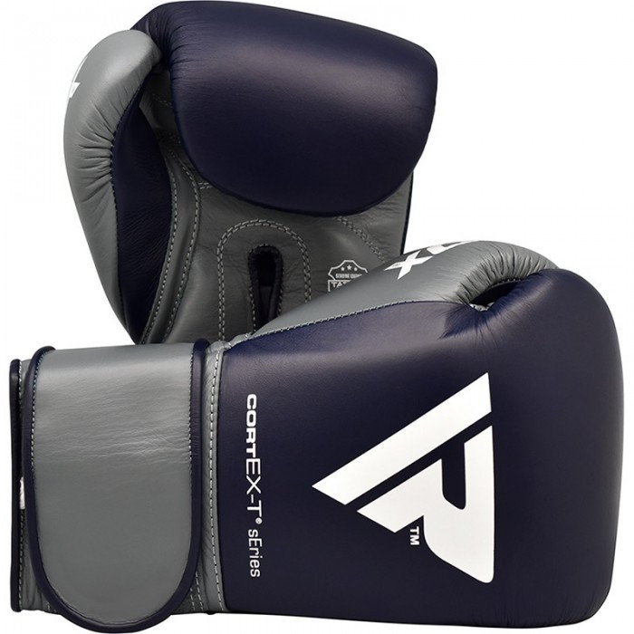 

Боксерские перчатки RDX Leather Pro C4 Blue 12 ун.