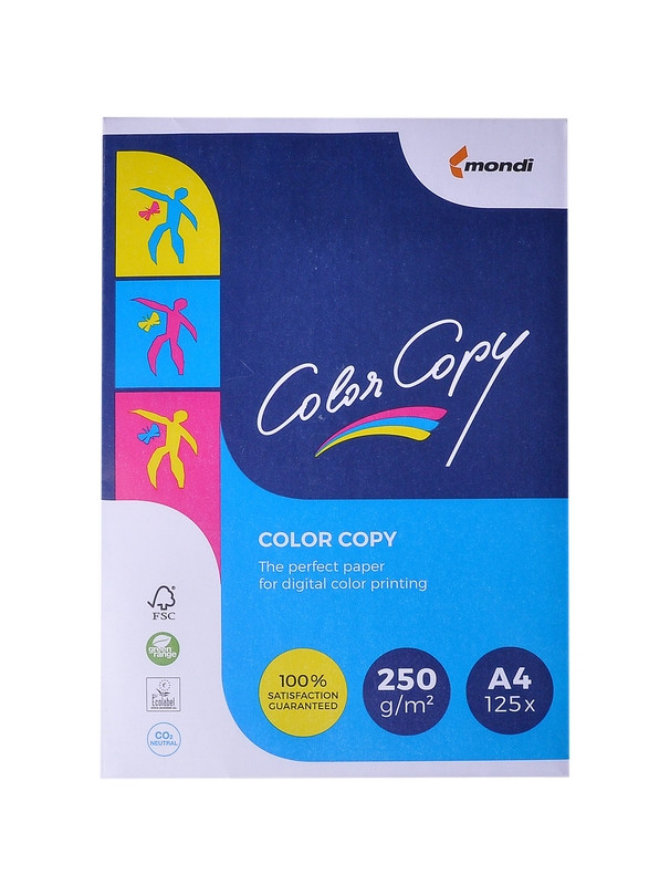 

Бумага офисная Color Copy 125 листов А4 250 г/м2 (A4.250.CC)