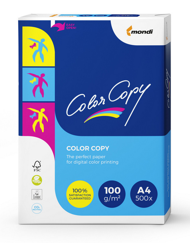 

Бумага офисная Color Copy 500 листов А4 100 г/м2 (A4.100.CC)