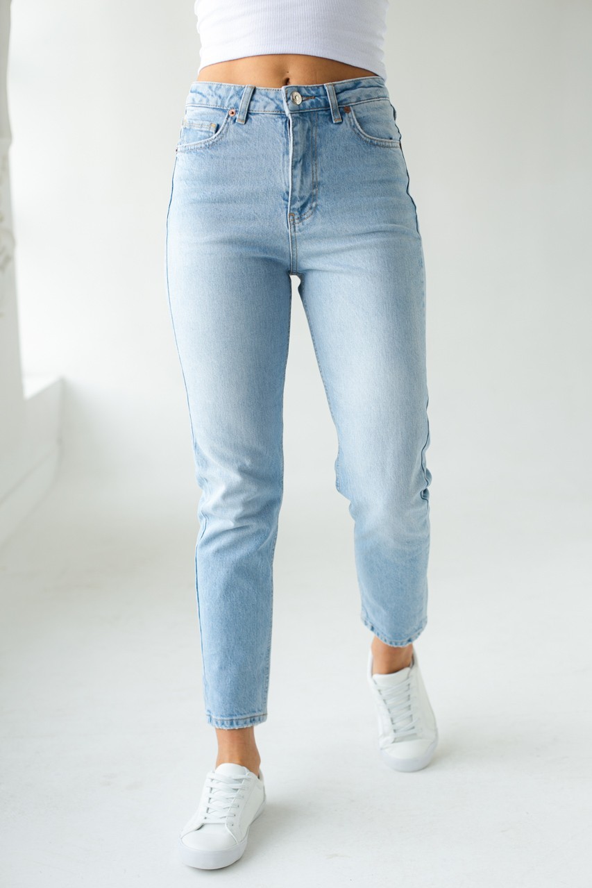 

Джинсы мом Denim Palace 341-1 42 голубой 123