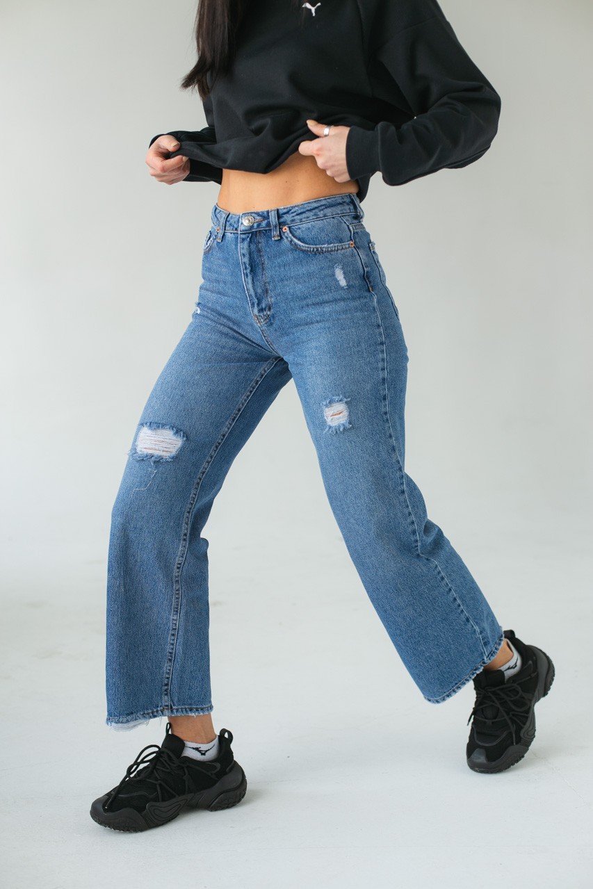 

Джинсы прямого фасону Denim Palace 335 42/XL синий 122