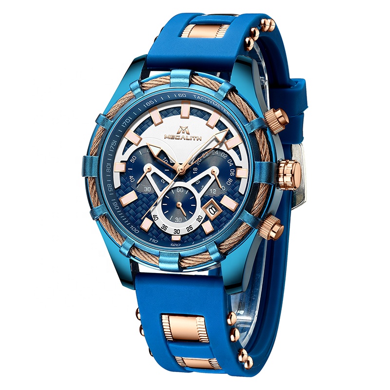 

Часы наручные Megalith 8042M Blue-Cuprum
