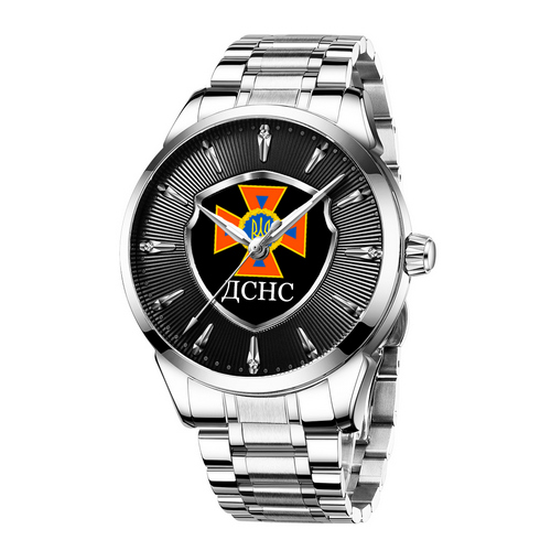 

Часы наручные Chronte с логотипом ДСНС Silver-Black