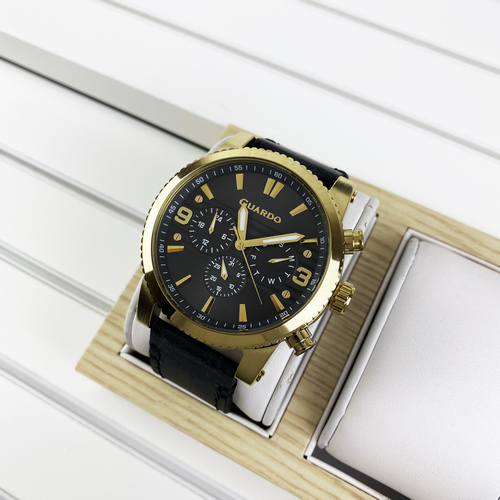 

Часы наручные Guardo 011401-4 Black-Gold