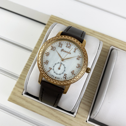 

Часы наручные Guardo 10420 Brown-Cuprum-White