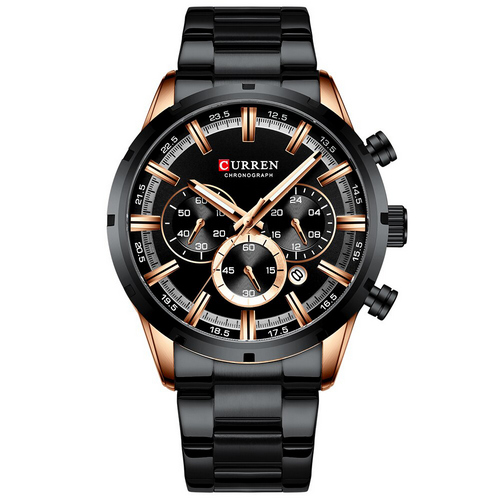 

Часы наручные Curren 8355 Black -Cuprum
