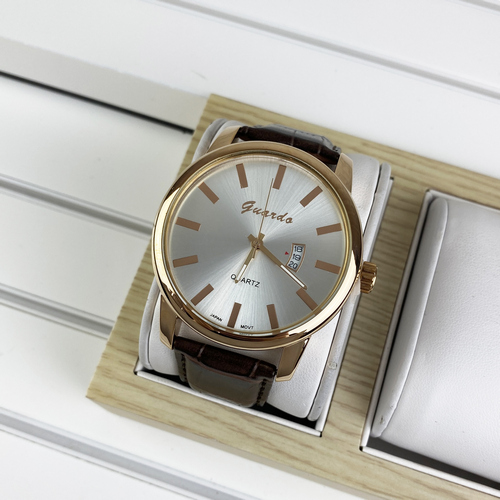 

Часы наручные Guardo 01316 Brown-Cuprum-White