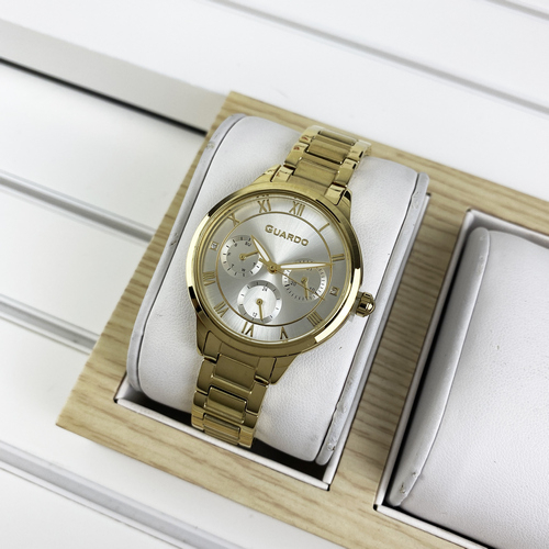

Часы наручные Guardo B01395-4 Gold-White