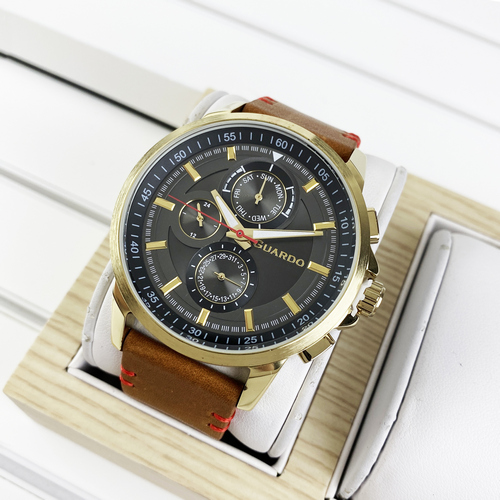 

Часы наручные Guardo 11457-4 Brown-Gold-Gray
