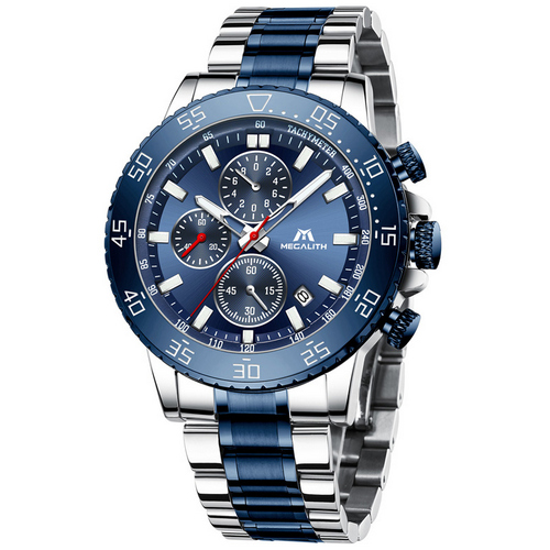

Часы наручные Megalith 8087M Silver-Blue