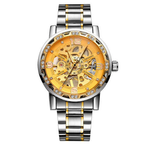 

Часы наручные Forsining S1201 Silver-Gold