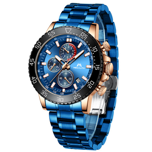 

Часы наручные Megalith 8087M Blue-Cuprum
