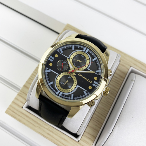 

Часы наручные Guardo 012313-3 Black-Gold-Gray