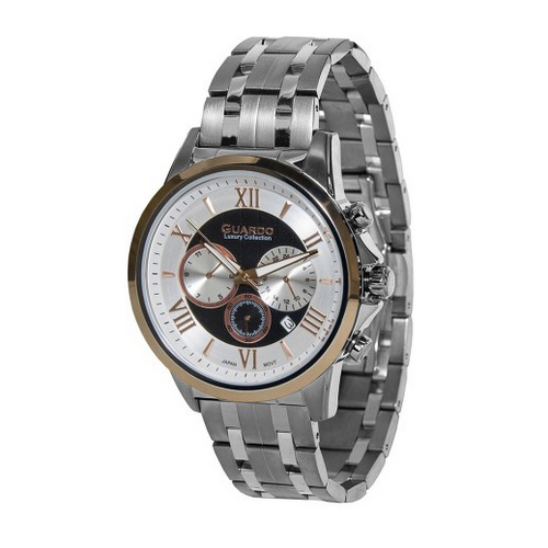 

Часы наручные Guardo S01797-3 Silver-Gold