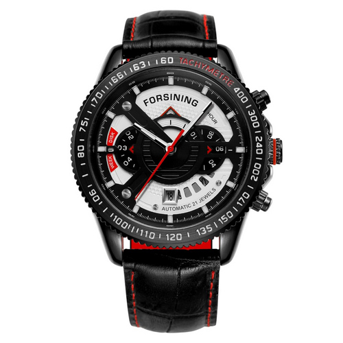

Часы наручные Forsining GMT1186 Black-Red-Whiter