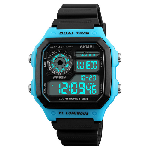 

Часы наручные Skmei 1299 Black-Blue-Black