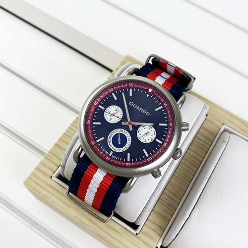 

Часы наручные Guardo 11146-2 Blue-Red-White-Silver