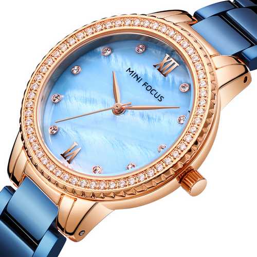 

Часы наручные Mini Focus MF0226L Blue-Gold Diamonds
