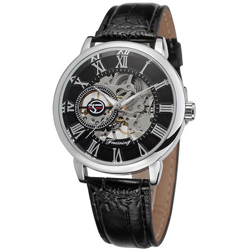 

Часы наручные Forsining 8099 Black-Silver-Black