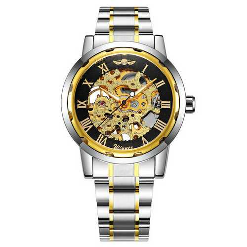 

Часы наручные Winner 8012 Automatic Silver-Black-Gold