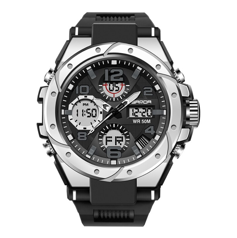 

Часы наручные Sanda 6008 Black-Silver