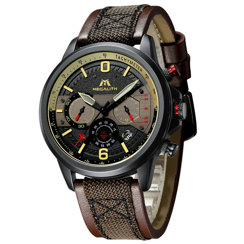

Часы наручные Megalith 8083M Brown-Black