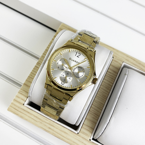 

Часы наручные Guardo 011755-4 Gold-White
