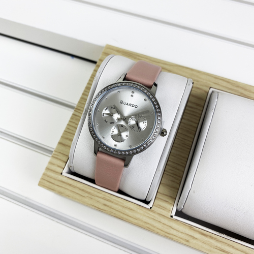 

Часы наручные Guardo B01340(1)-2 Pink-Silver-White